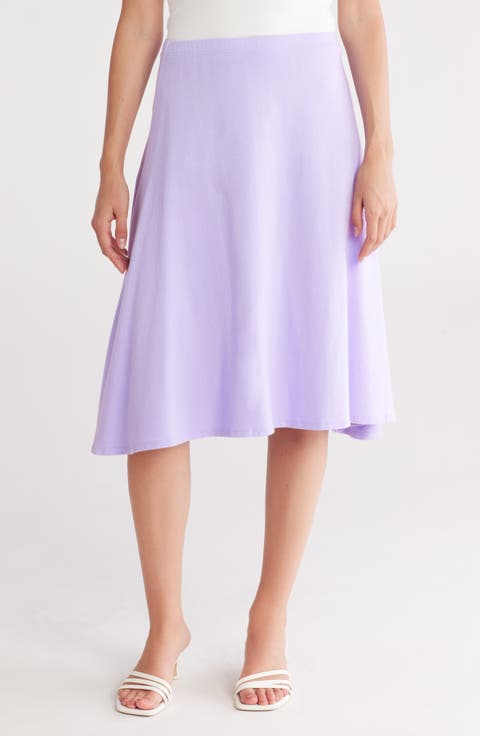 Flared Midi Skirt
