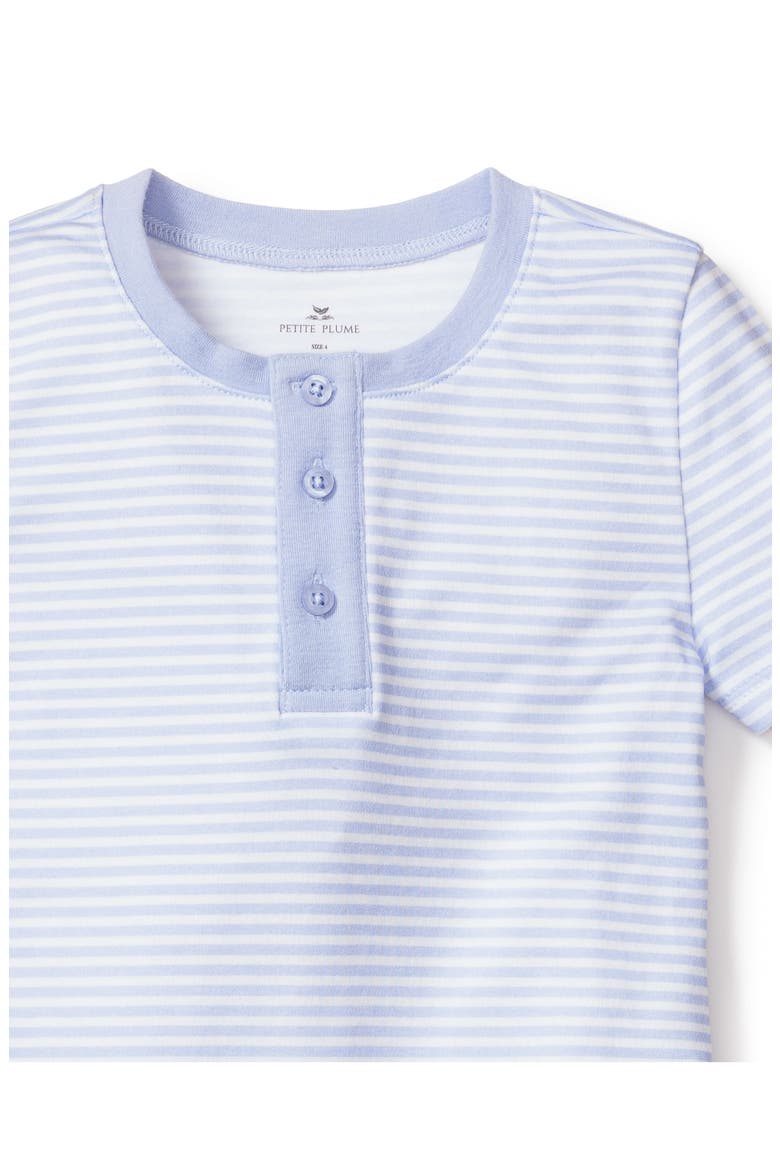 Stripes Fitted Short Set, Alternate, color, BLUE