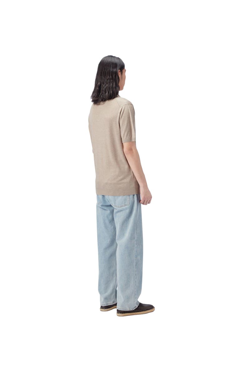 GOBI Mongolian Cashmere Silk Cashmere Polo Shirt, Alternate, color, Nomad