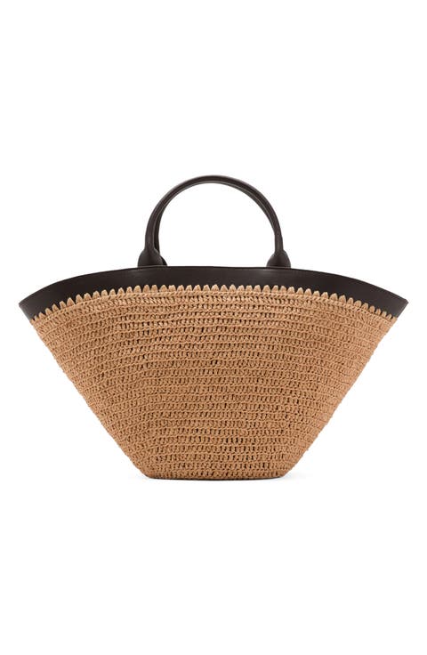 Woven Straw Tote