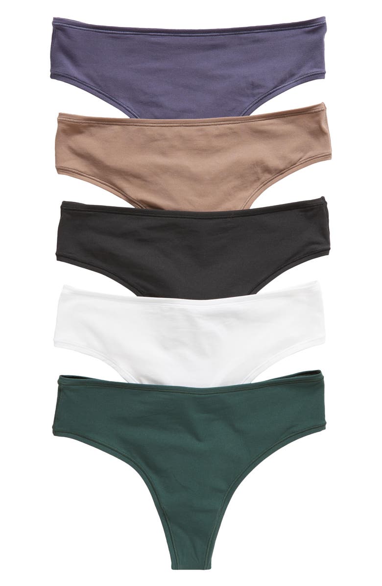 SKIMS Fits Everybody 5-Pack Thongs, Main, color, 