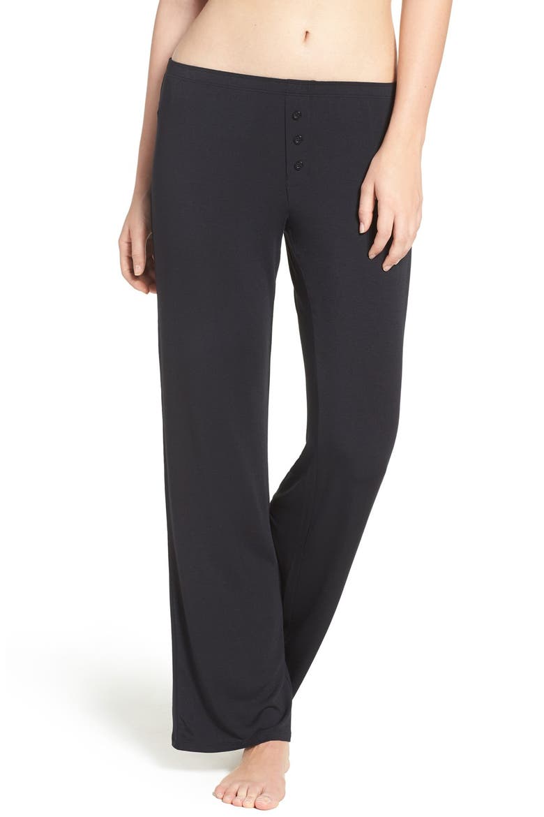 Jersey Pajama Pants, Main, color, BLACK