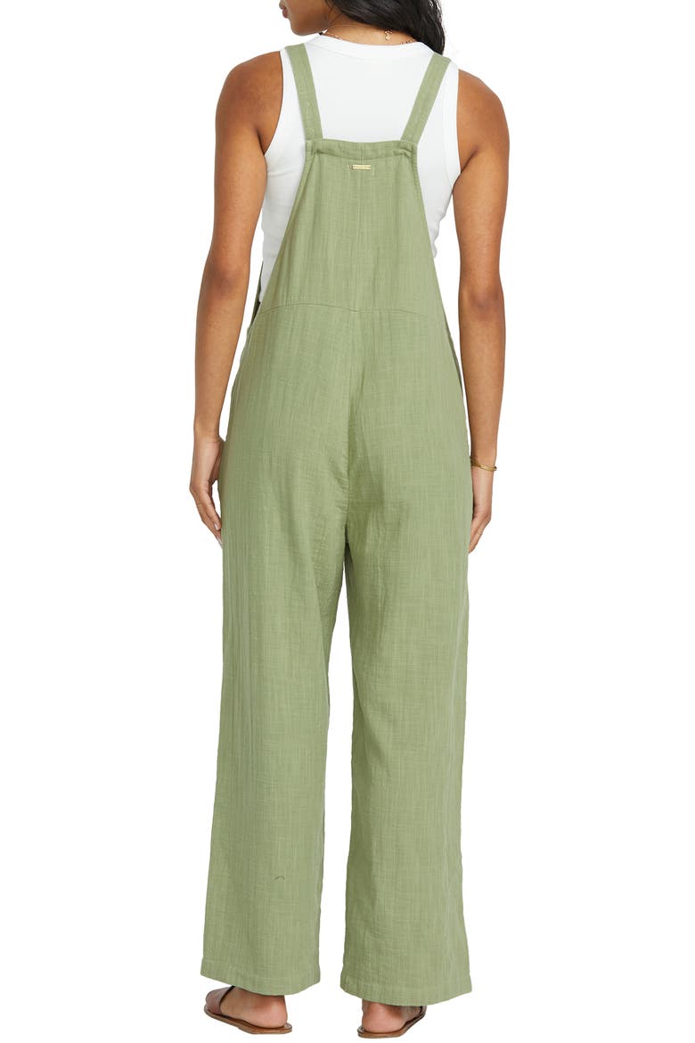 Sunset View Cotton Jumpsuit, Alternate, color, ARMY