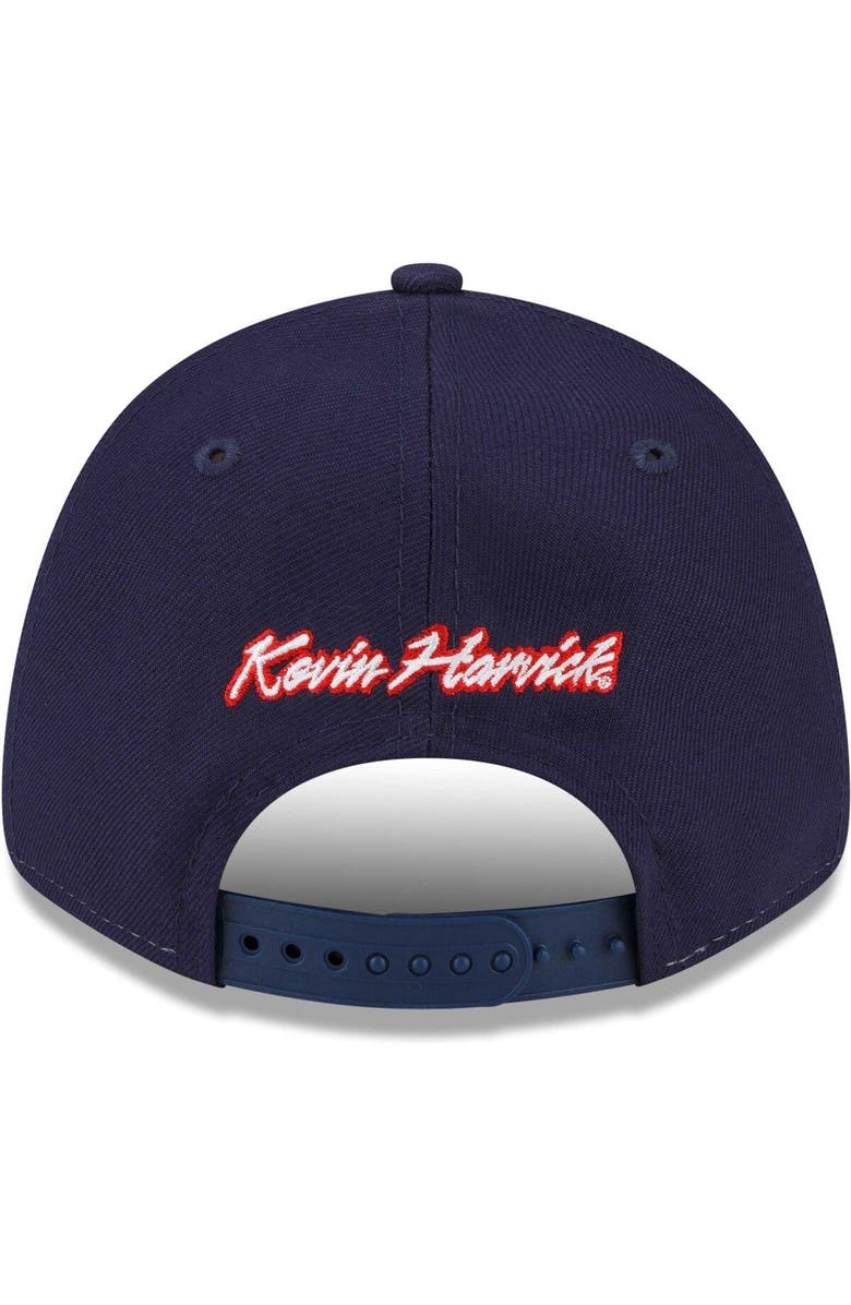 New Era Men's New Era White/Blue Kevin Harvick 9FORTY Americana Snapback Adjustable Hat, Alternate, color, White