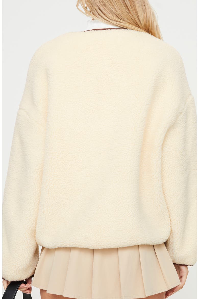 Adylic Teddy Faux Shearling Coat, Alternate, color, CREAM