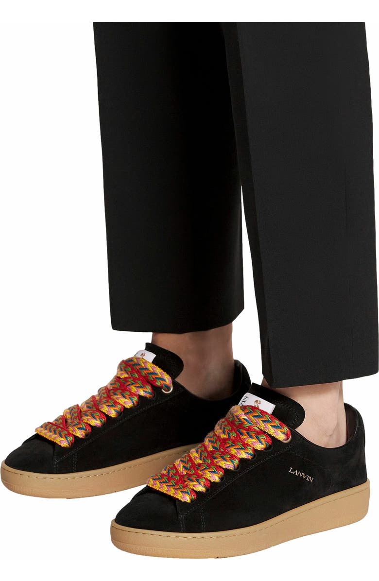 Lanvin Suede Curb Lite Sneakers For Women, Main, color,