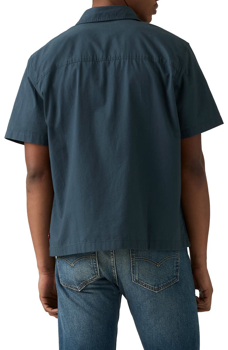 Levi's<sup>®</sup> Dalton Short Sleeve Shirt, Alternate, color, Zodiac Blue