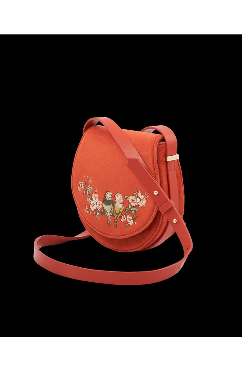 Fable England Lovebirds Saddle Bag, Alternate, color, Rust Red
