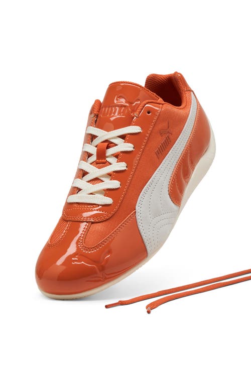 Puma Speedcat Patent Sneaker In Orange