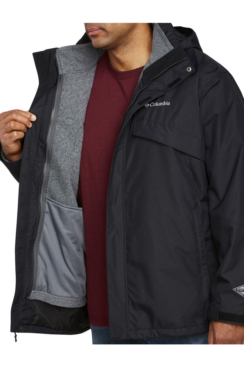 Big & Tall Omni-Tech 3-in-1 Bugaboo Jacket, Alternate, color, BLACK