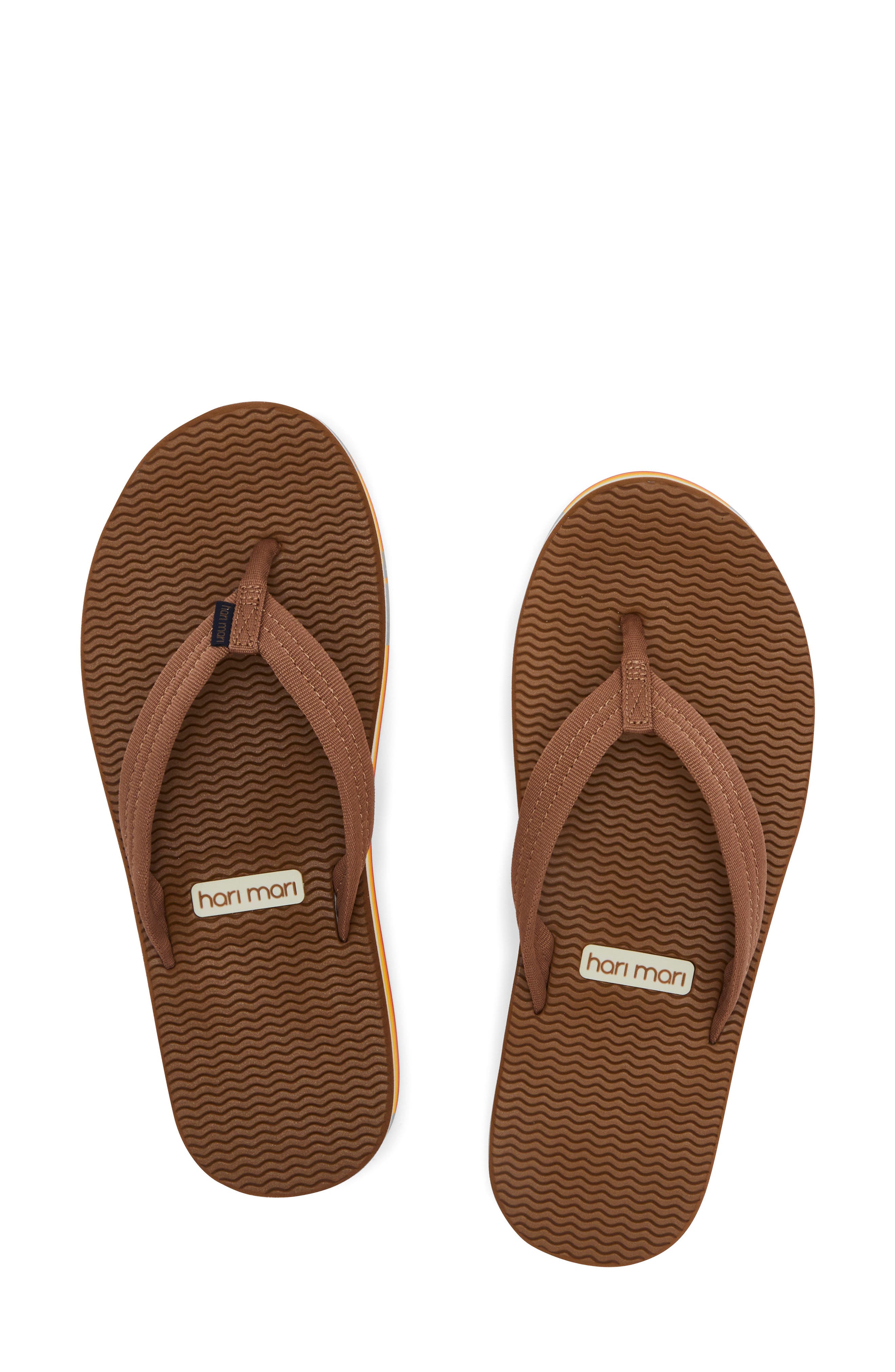 hari mari Dunes Sunset Waterproof Flip Flop, Alternate, color, Acorn