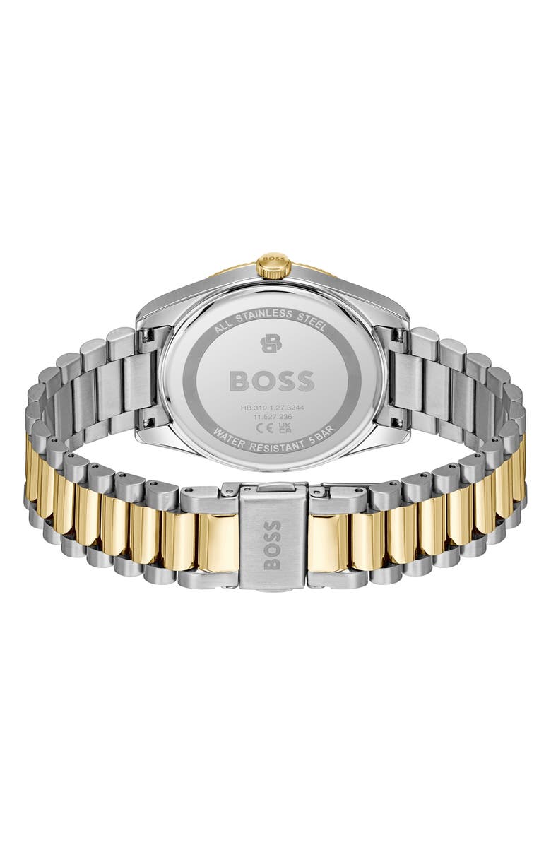 BOSS Cheswick Two-Tone Bracelet Watch, 40mm, Alternate, color, 