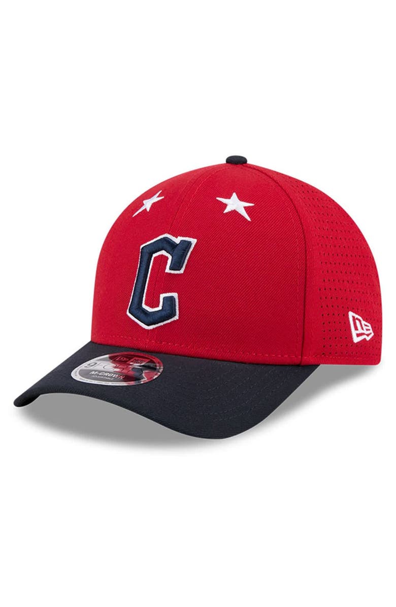 New Era Men's New Era Red/Navy  Cleveland Guardians 2025 MLB All-Star Game 9FORTY M-Crown Adjustable Hat, Alternate, color, Red