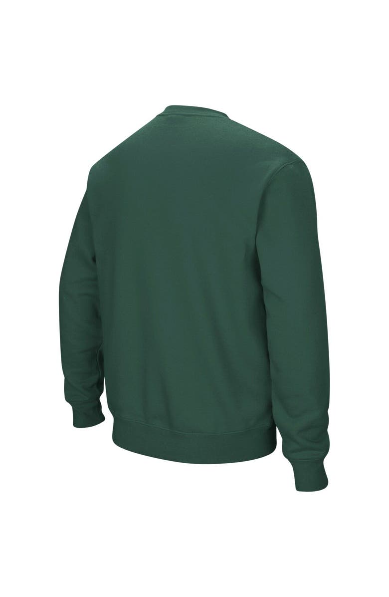 COLOSSEUM Men's Colosseum Green Michigan State Spartans Arch & Logo Crew Neck Sweatshirt, Alternate, color, Green