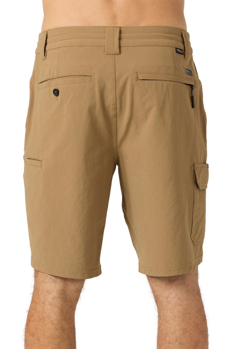 TRVLR Hybrid Cargo Shorts, Alternate, color, DARK KHAKI