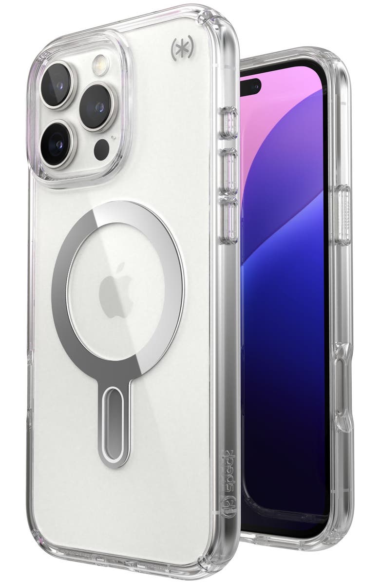 Speck Presidio Perfect Clear Case with ClickLock for Apple iPhone 16 Pro Max, Alternate, color, Clear