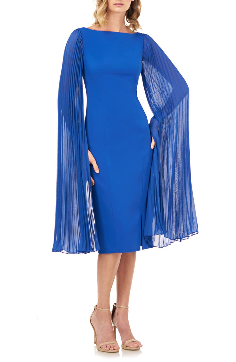 Kay Unger Angelica Statement Sleeve Cocktail Dress, Main, color, 