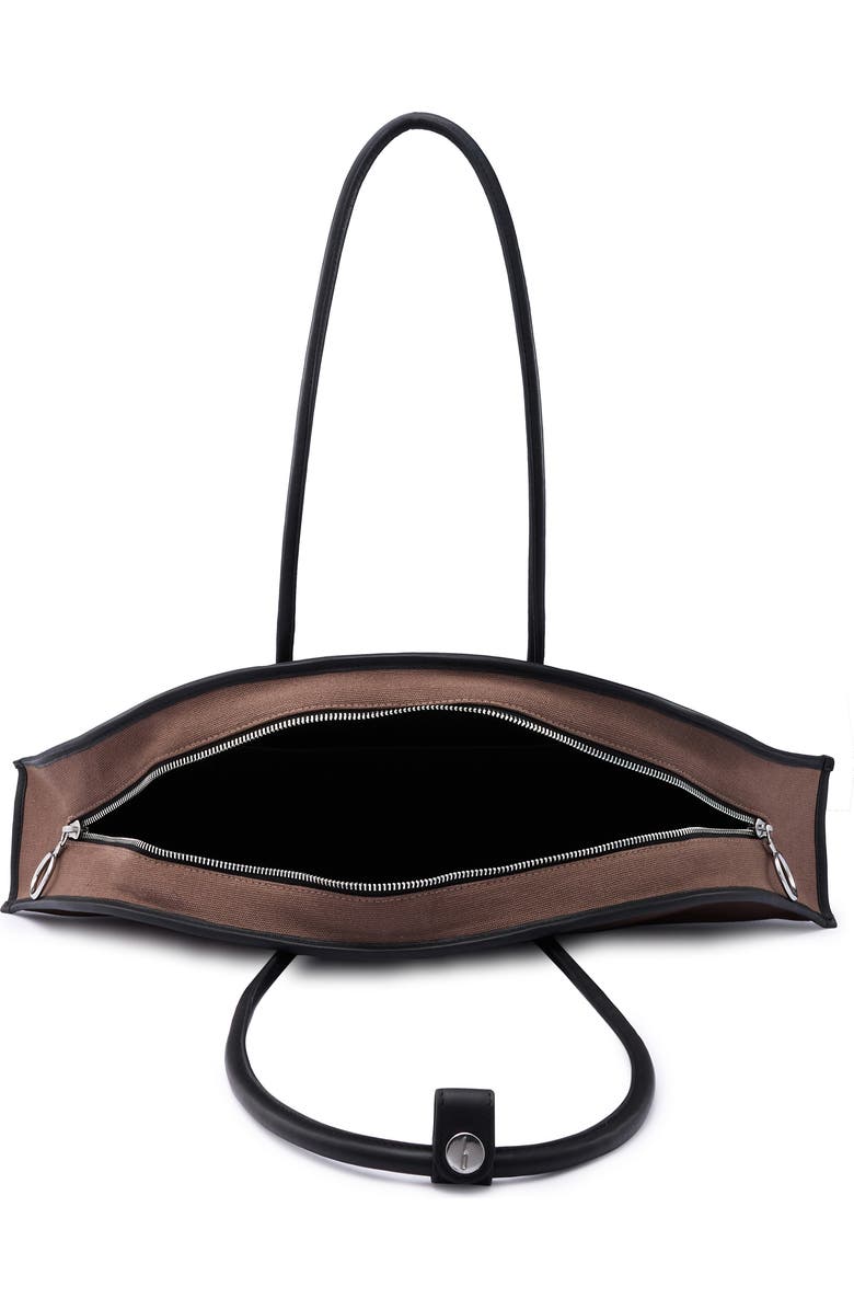 behno Laverne Canvas Bowler Bag, Alternate, color, Cacao/ Black