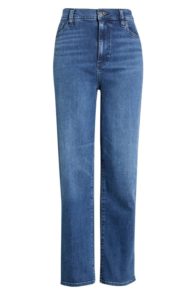 Le Sleek High Waist Ankle Straight Leg Jeans, Main, color, EASE