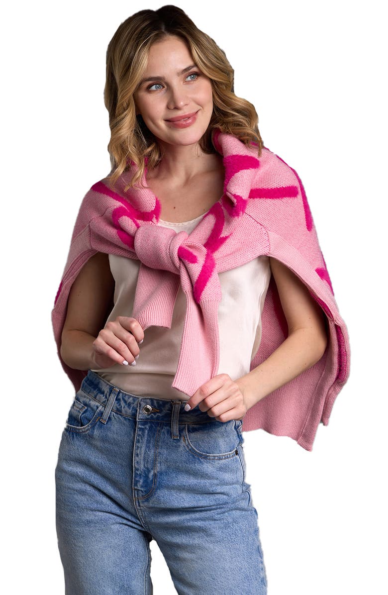 SAACHI Wispy Heart Tunic Sweater, Alternate, color, Pink