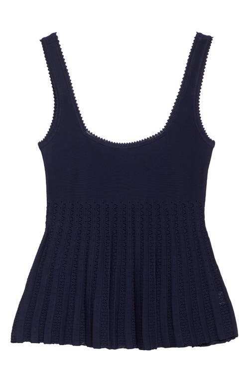 Staud Ellen Mixed Stitch Pointelle Sweater Tank