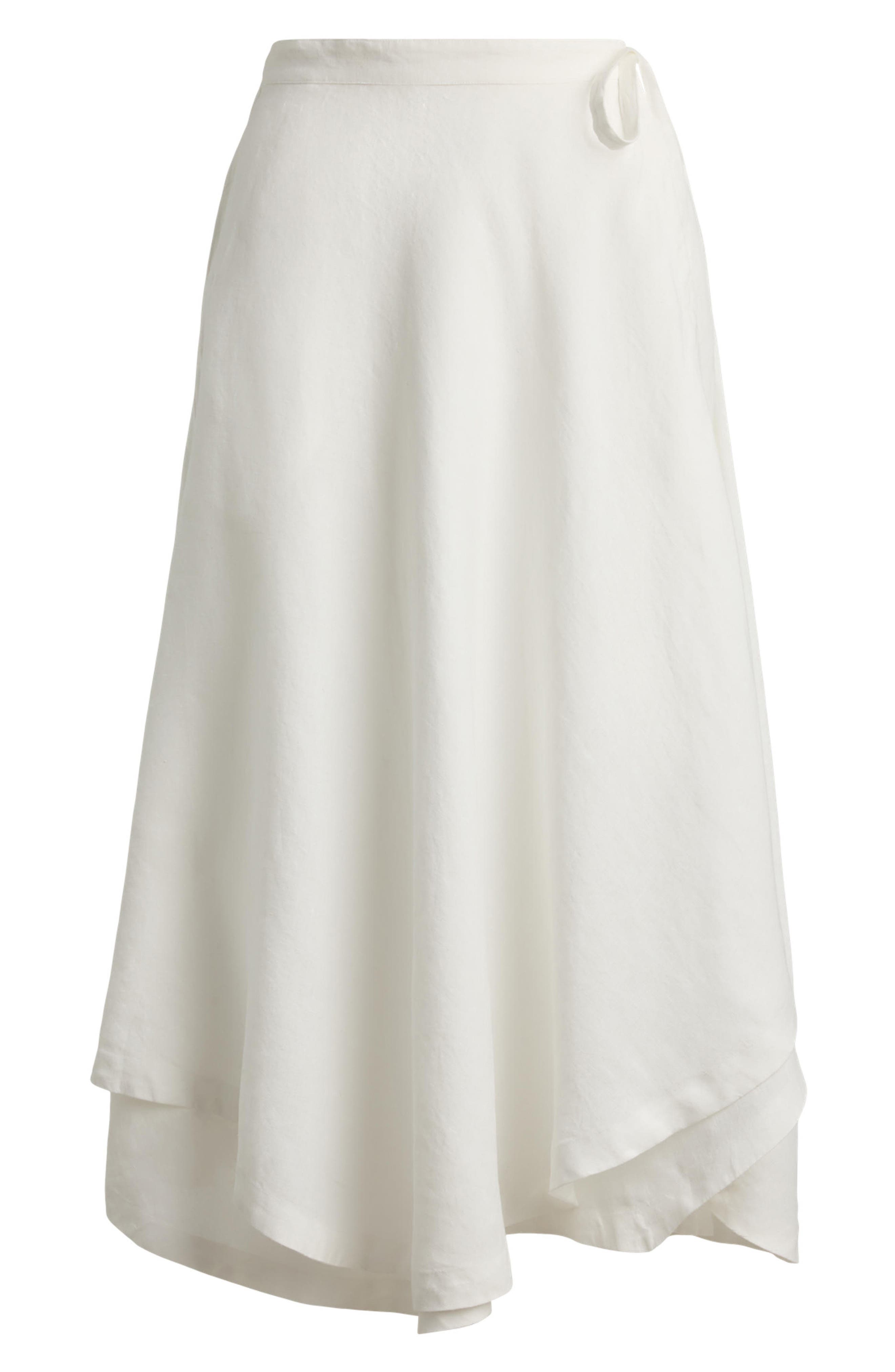 Polo Ralph Lauren Linen Wrap Skirt (Women) | Nordstrom