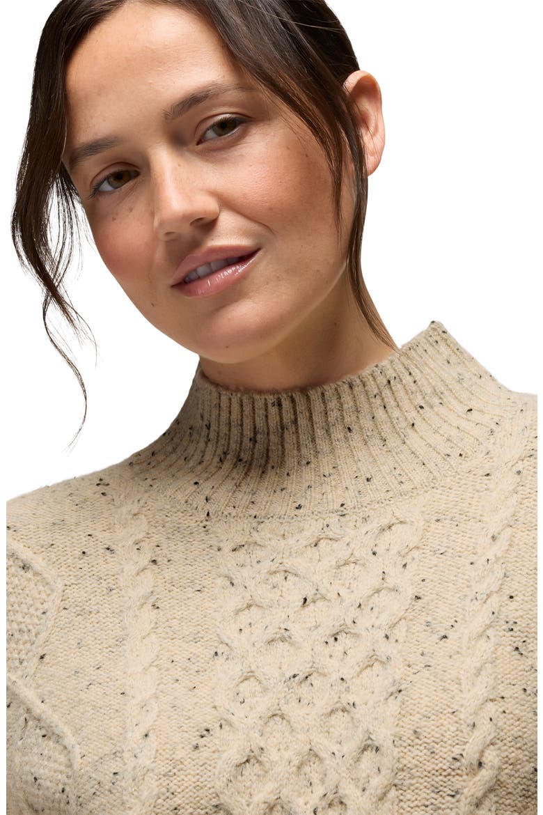 Amber Mountain Cable Sweater, Alternate, color, STONE