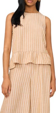 Vince Camuto Ruffled Peplum Top