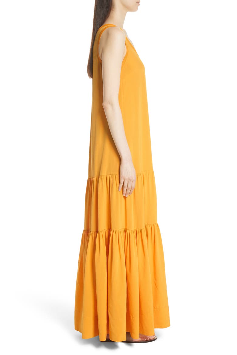 Hazel Silk Tank Dress, Alternate, color, SAFFRON