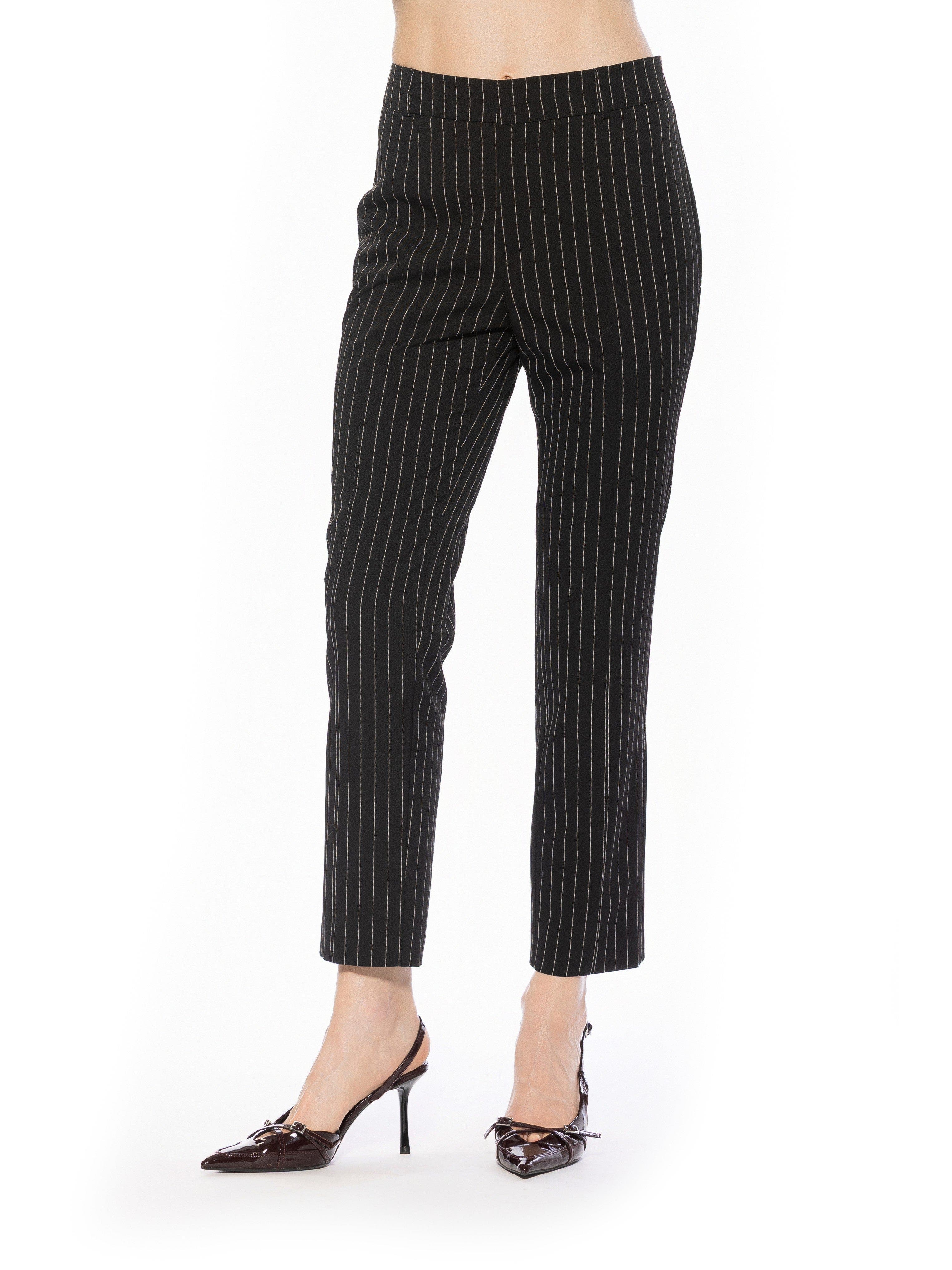 Alexia Admor Lior Striped Pants In Black