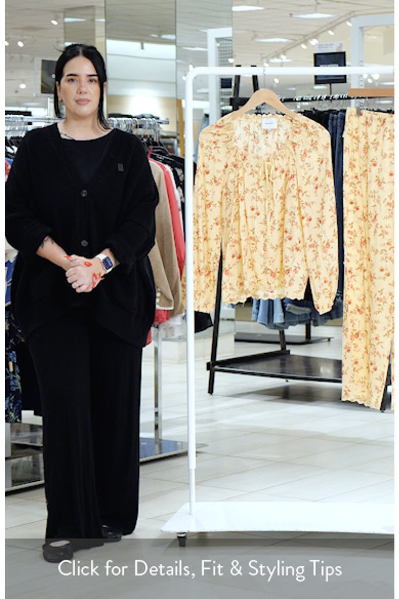 Paloma Lace Trim Cotton Blend Pajamas video