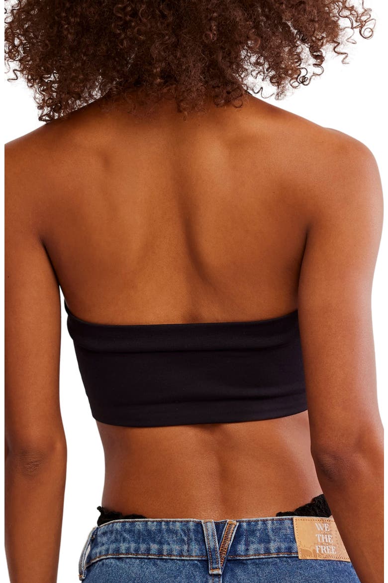 Margo Seamless Halter Bralette, Alternate, color, BLACK