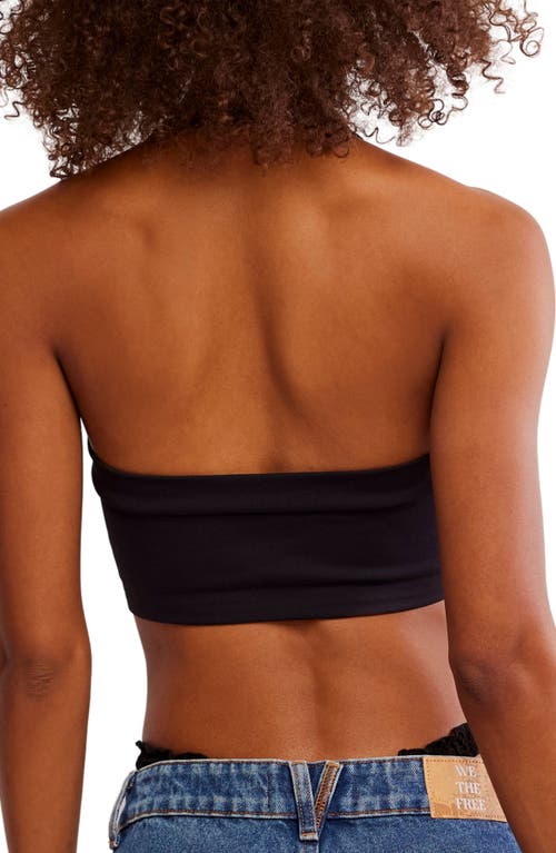 Free People Margo Seamless Halter Bralette In Black