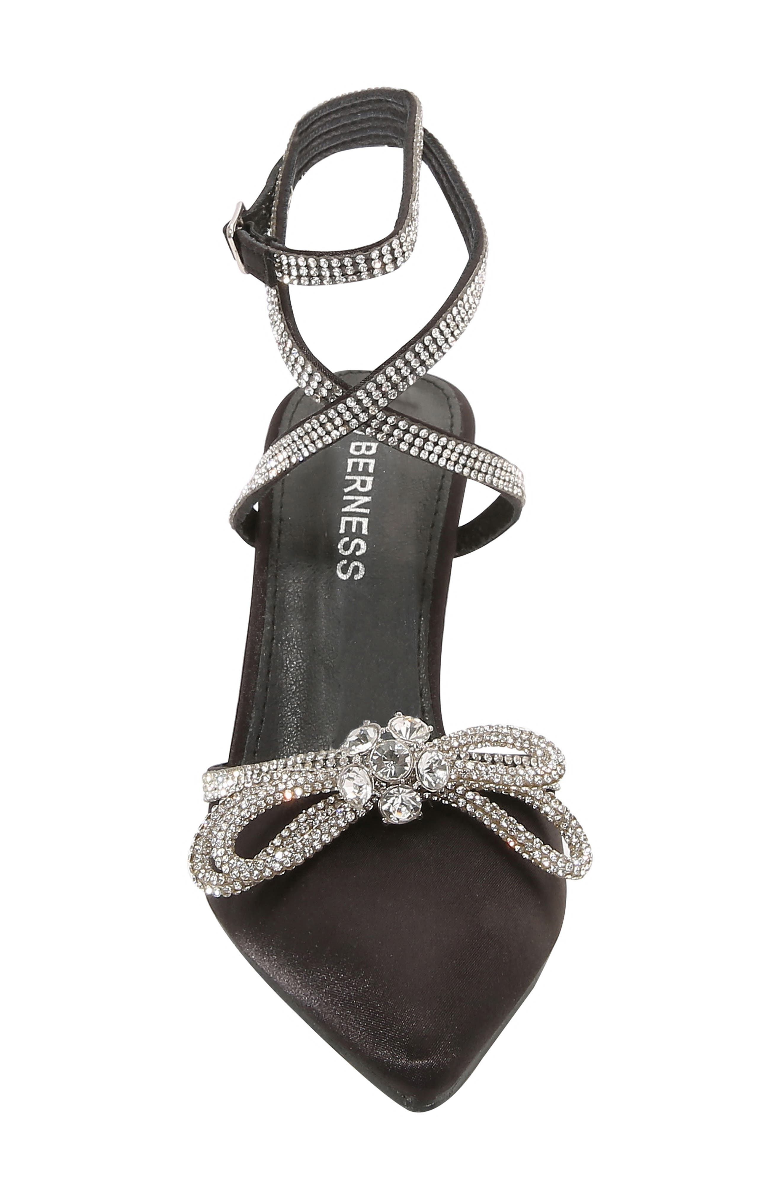 BERNESS Paris Satin Ankle Strap Pump, Alternate, color, 