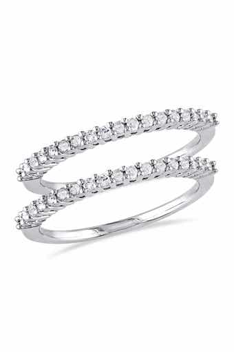 DELMAR Sterling Silver Diamond Anniversary Ring 2-Piece Set - 0.36 ct.