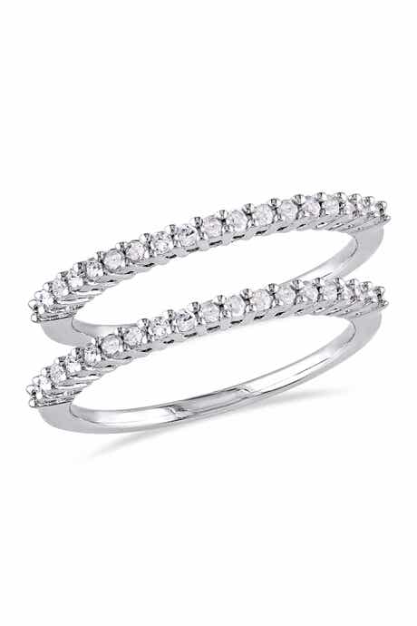 DELMAR Sterling Silver Diamond Anniversary Ring 2-Piece Set - 0.36 ct.