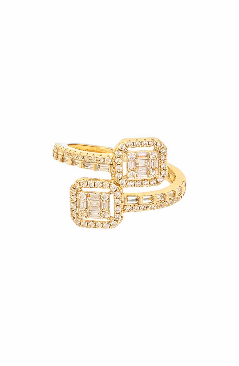 Juvell CZ Wrap Ring, Main, color, Yellow Gold