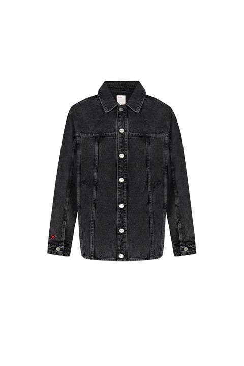 Pure Cotton Free Heaven Destroyed Denim Jacket