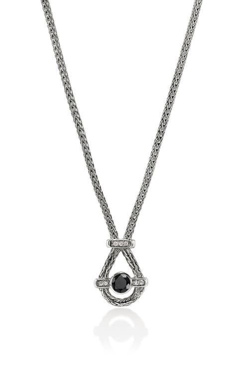 Icon Necklace, Sterling Silver, Black Sapphire, 2.5mm (Nordstrom Exclusive)