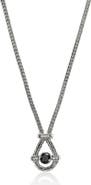John Hardy Icon Necklace, Sterling Silver, Black Sapphire, 2.5mm (Nordstrom Exclusive)