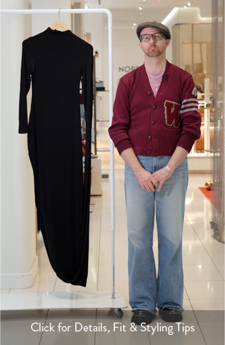 Drape Long Sleeve Maxi Dress, sales video thumbnail