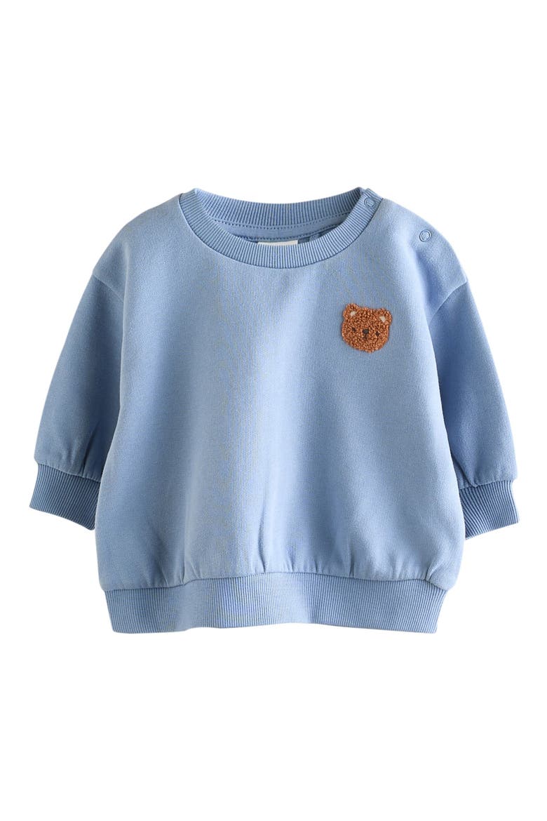 Bear Sweatshirt & Sweatpants Set, Alternate, color, BLUE