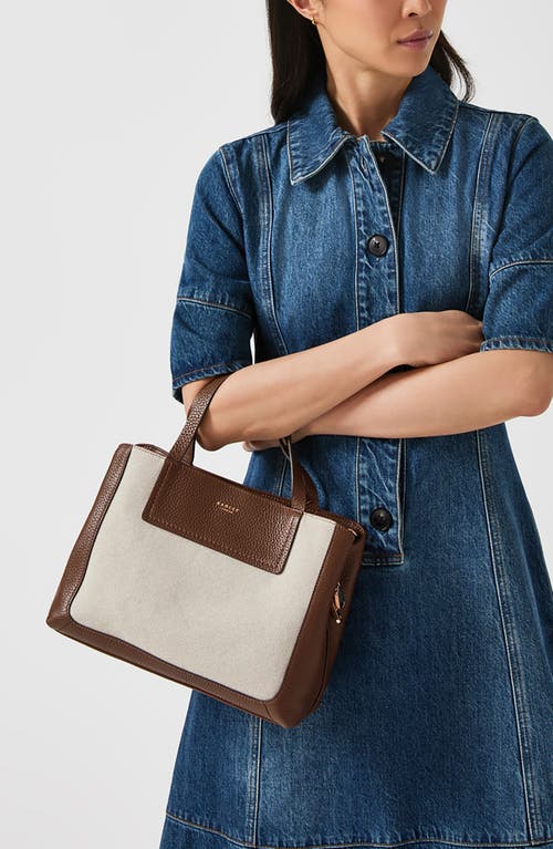 Radley London Dukes Place Leather & Canvas Grab Tote Bag In Tortoise