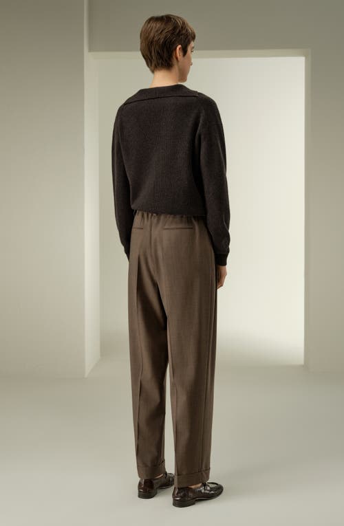 Lilysilk Cashmere Polo Sweater In Gray