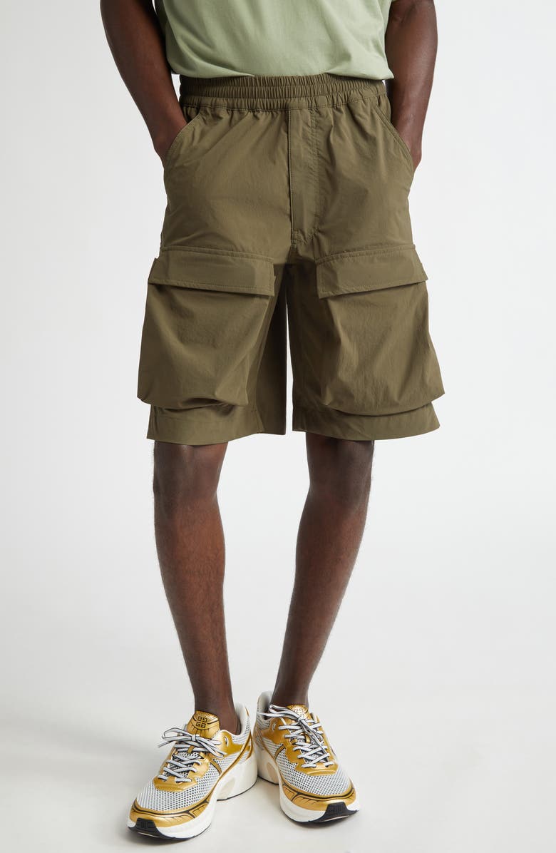 Givenchy Military Spirit Cargo Bermuda Shorts, Main, color, 