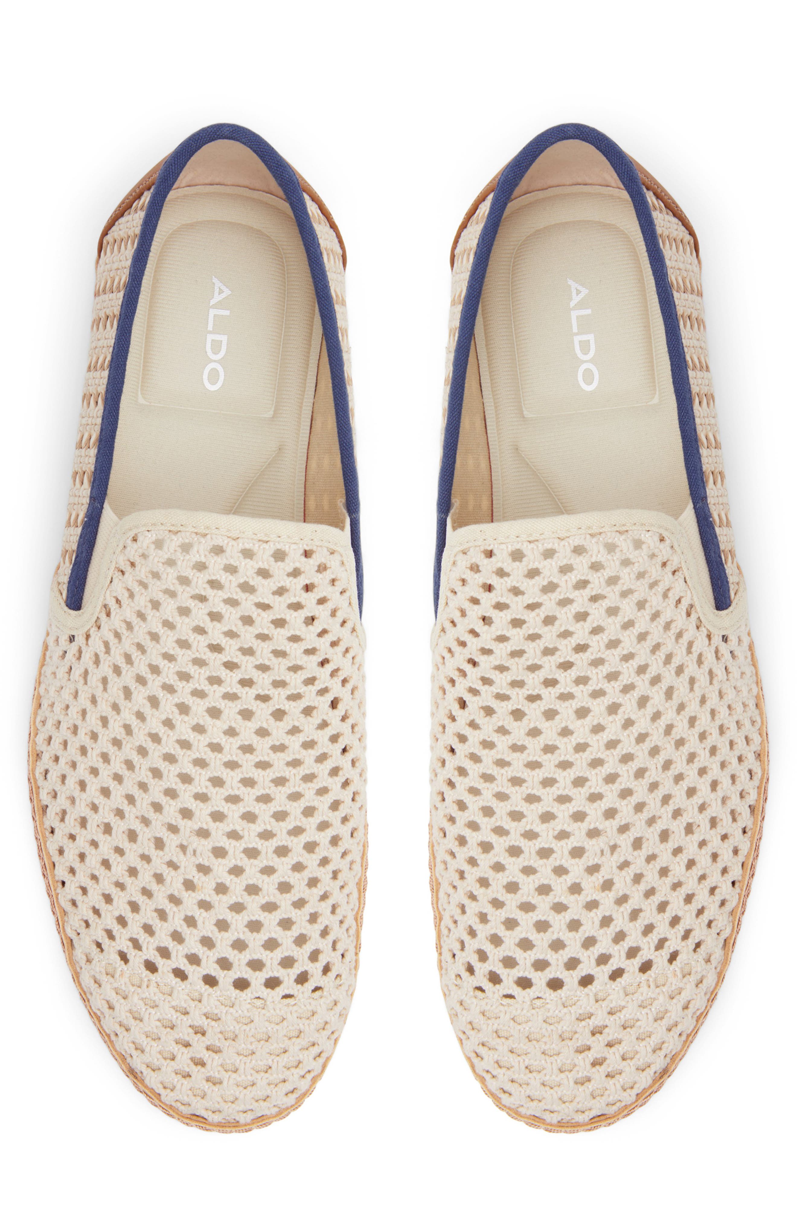 ALDO Kianou Crochet Slip-On, Alternate, color, Beige