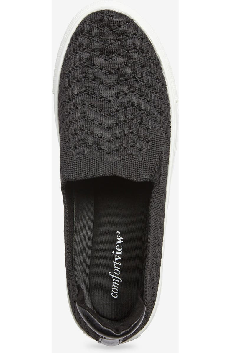 Comfortview The Alena Slip On Sneaker, Alternate, color, Black