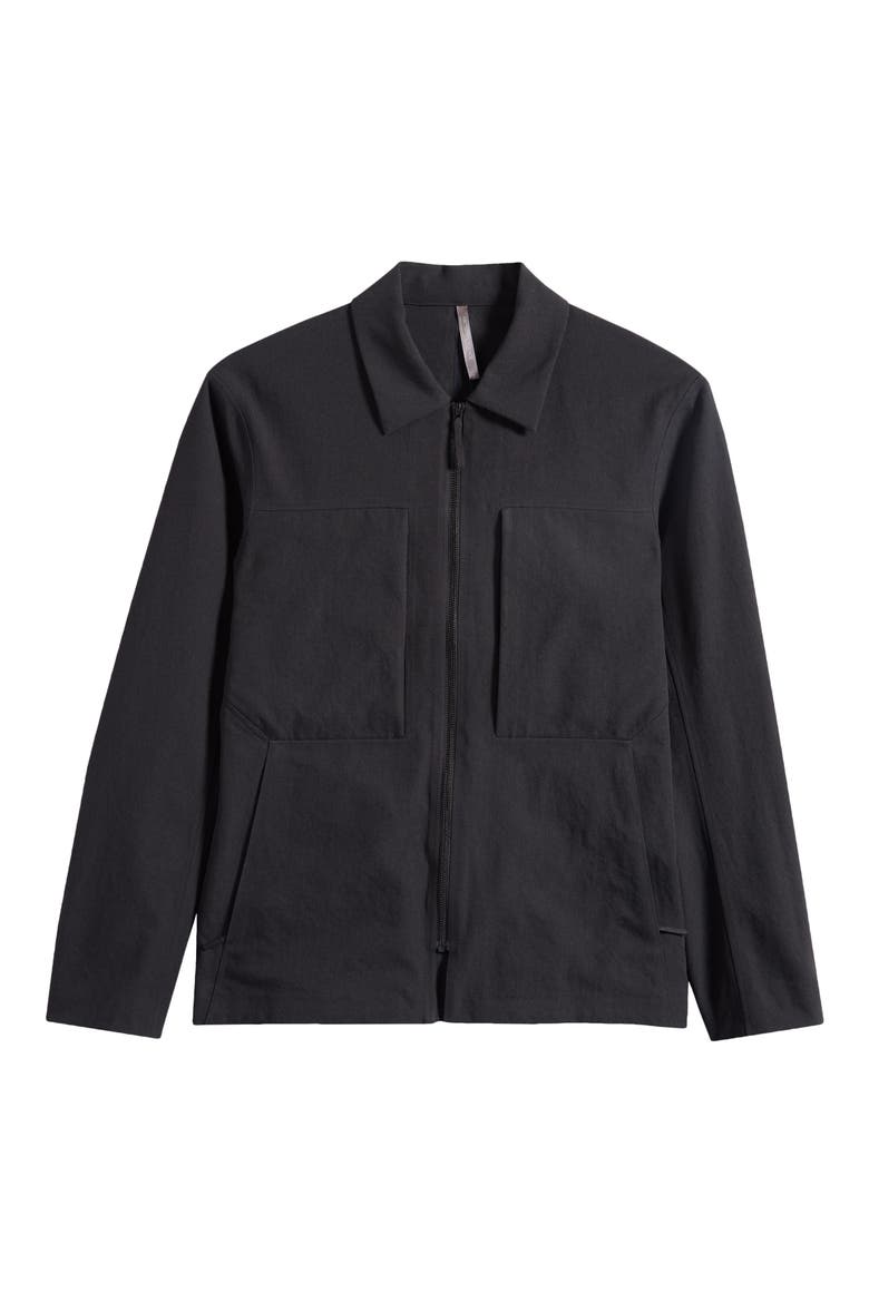 Mionn Water Repellent Soft Shell Overshirt, Alternate, color, BLACK