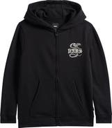 Vans Kids' Bone Yard Glow in the Dark Zip Graphic Hoodie