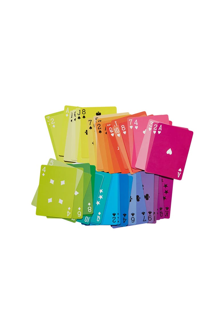 Design Store Rainbow Playing Cards, Alternate, color, NONE